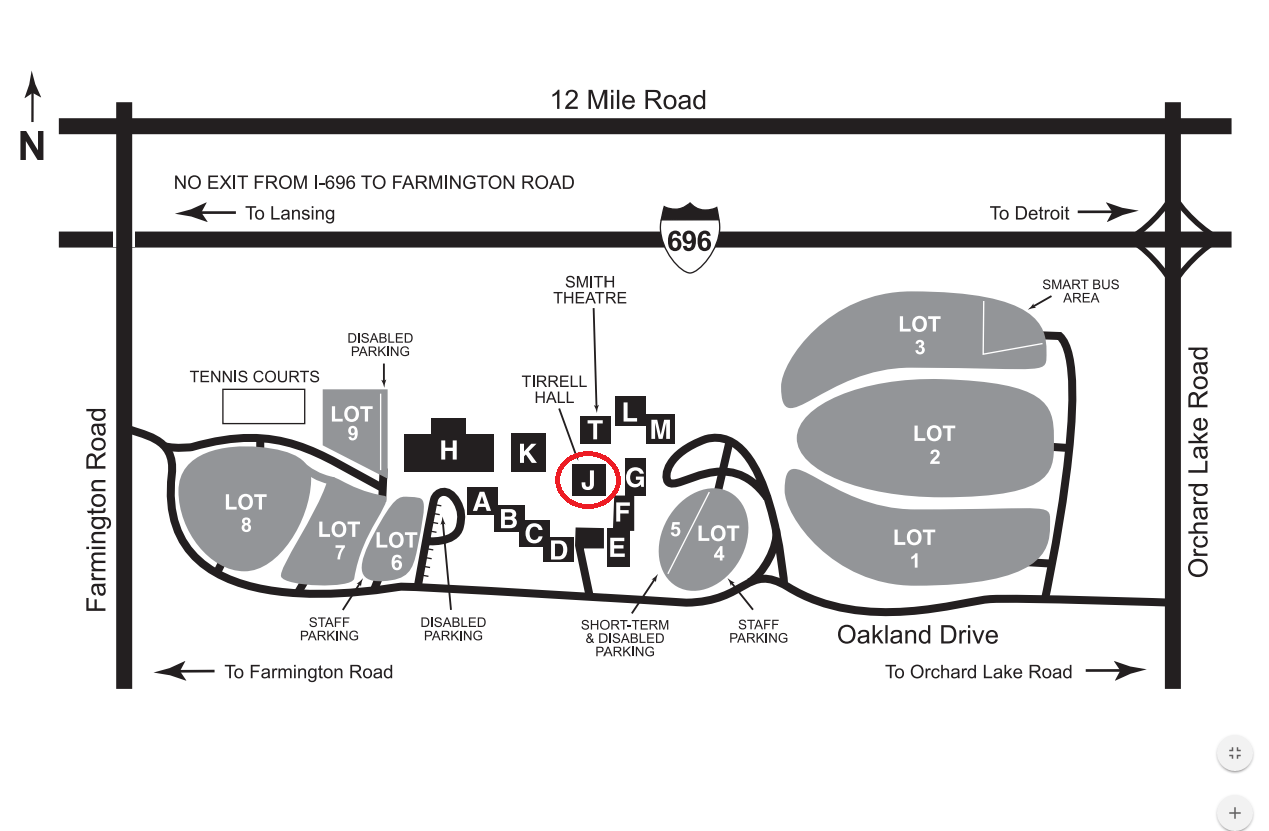 Occ Auburn Hills Campus Map United States Map